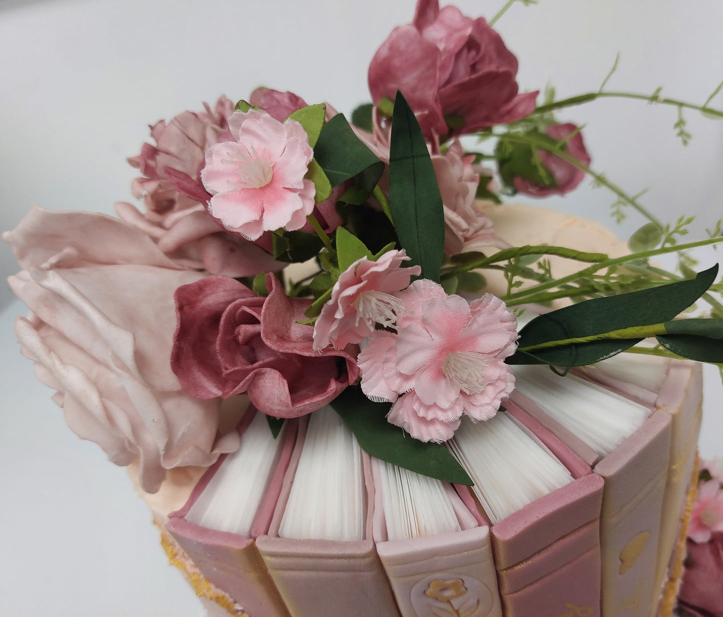 Celebration cake - pink book design