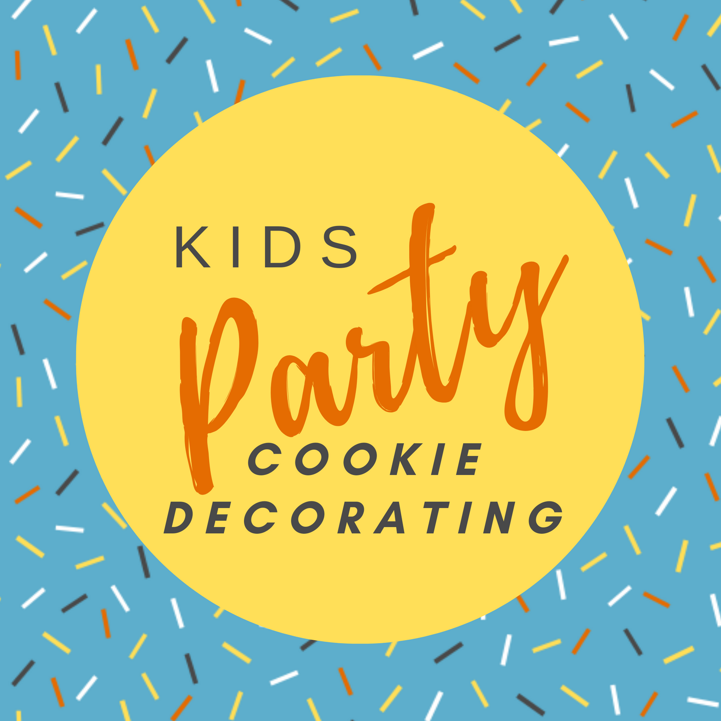 Children's party, slime, cupcake or cookie